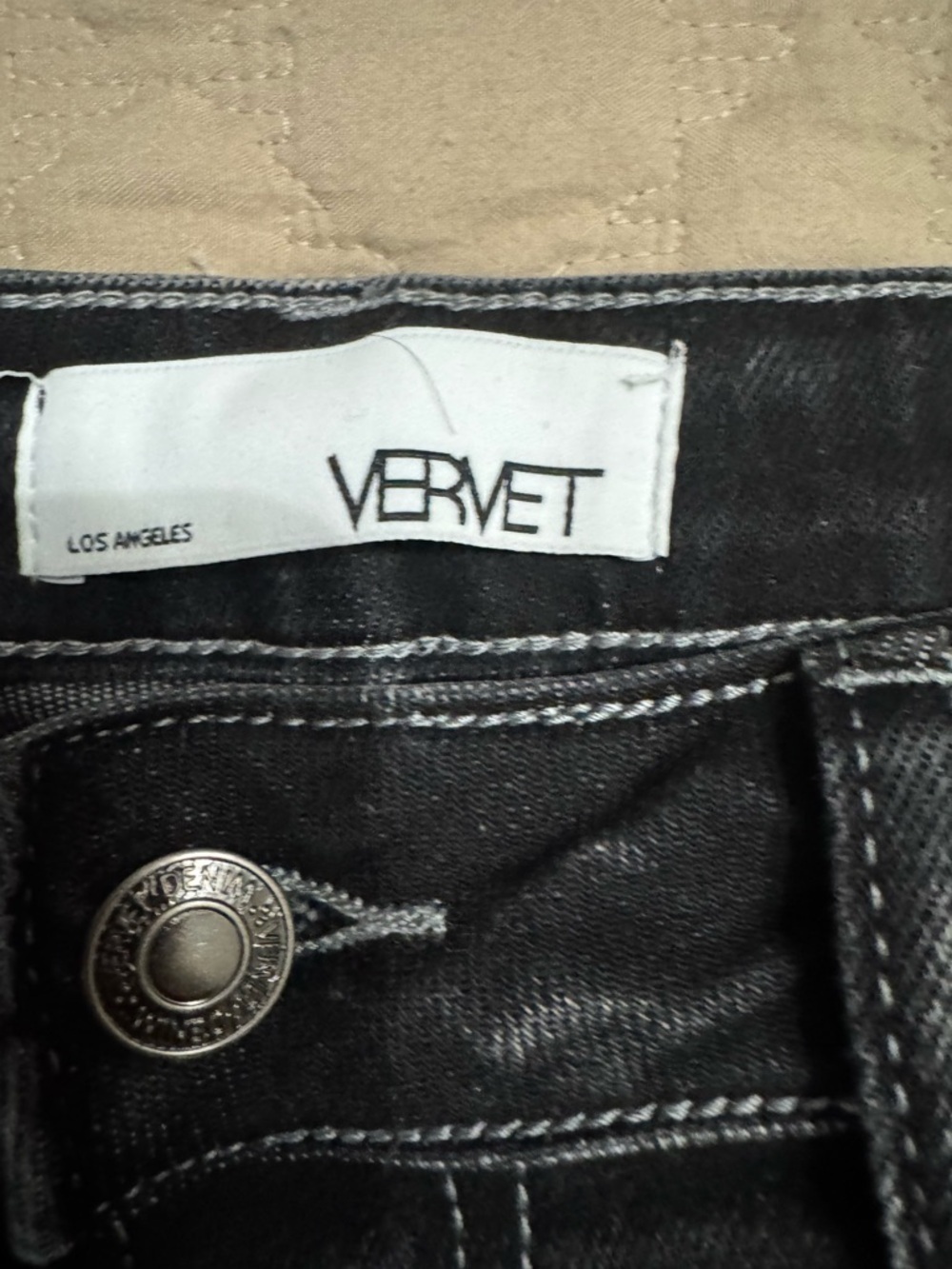 Vervet High-Rise Distressed Skinny Jeans in Washed Black 29 - Picture 4 of 8